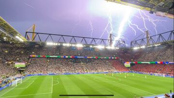 Un torment車n en Dortmund para 21 minutos el Alemania-Dinamarca