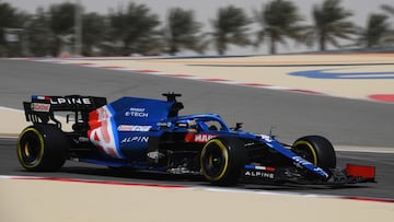 Fernando Alonso (Alpine A521). Bahréin, F1 2021.