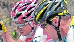 Lance Armstrong y Contador acercaron posturas en la etapa