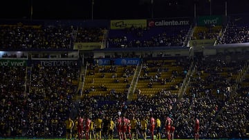 during the 7th round match between America and Necaxa as part of the Liga BBVA MX, Torneo Clausura 2025 at Ciudad de los Deportes Stadium, on February 14, 2025 in Mexico City, Mexico.