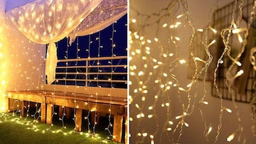 cortina de luces LED de Navidad