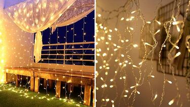Cortina de luces de Navidad: la ltima moda para decorar la casa en estas fiestas