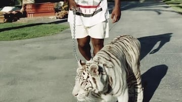 Mike Tyson with tiger