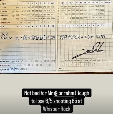 La descomunal vuelta de Rahm que confirma su progreso en el Masters