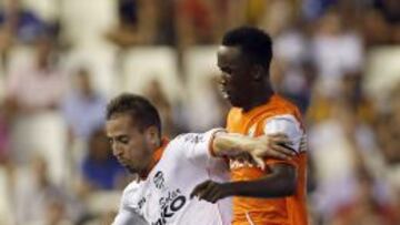 Joao Pereira durante el partido contra el M&aacute;laga.