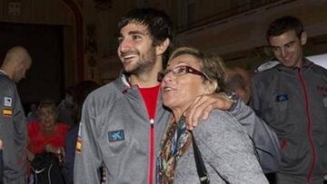 Ricky Rubio y su madre Tona Vives