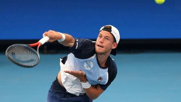 Tennis - ATP Cup - Ken Rosewall Arena, Sydney, Australia - January 4, 2020  Argentina&#039;s Diego Schwartzman in action during his Group E singles match against Poland&#039;s Hubert Hurkacz  REUTERS/Asanka Brendon Ratnayake