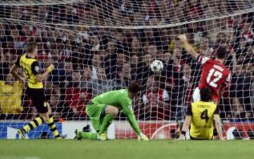 Tercera fase de grupos de la Liga de Campeones. Partido Arsenal-Borussia Dortmund