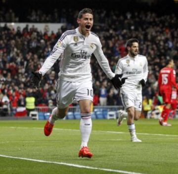 James marcó en el minuto 11 el 1-0 del partido.