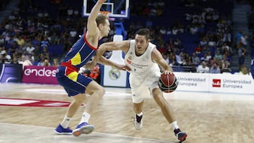 Fabien Causeur, durante el partido contra el MoraBanc Andorra.