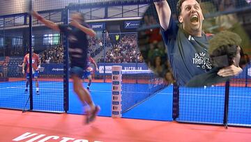 ?Estamos ante el mejor match ball que se vio en el p¨¢del? Vea la locura que se invent¨® Paquito