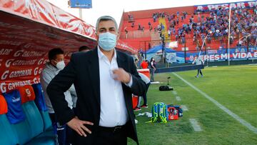 Santiago Escobar en el empate entre la U y Palestino en Santa Laura.