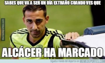 Alcácer protagonista de los memes más divertidos del Barcelona-Athletic