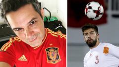 Alejandro Sanz ha apoyado a Gerard Piqu&eacute; en su cuenta de Twitter tras el anuncio del jugador de dejar la selecci&oacute;n tras el Mundial de Rusia de 2018.
 Foto Alejandro Sanz, Instagram @alejandrosanz
 Foto Gerard Piqu&eacute; JuanJo-Martin, EFE