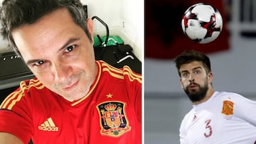 Alejandro Sanz ha apoyado a Gerard Piqu&eacute; en su cuenta de Twitter tras el anuncio del jugador de dejar la selecci&oacute;n tras el Mundial de Rusia de 2018.
 Foto Alejandro Sanz, Instagram @alejandrosanz
 Foto Gerard Piqu&eacute; JuanJo-Martin, EFE