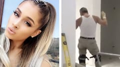 Ariana Grande convierte a un alba&ntilde;il en una estrella de la red. Im&aacute;genes: redes sociales