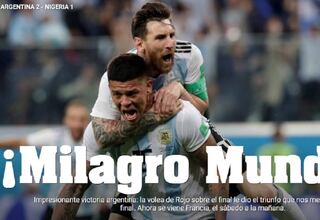 Argentina se rinde a Marcos Rojo: "¡Milagro Mundial!"