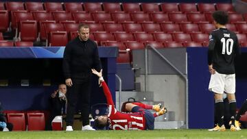 01/12/20 PARTIDO CHAMPIONS LEAGUE FASE DE GRUPOS GRUPO AESTADIO WANDA METROPOLITANO
ATLETICO DE MADRID - BAYERN MUNICH
HANS DIETER FLICK YANNICK CARRASCO LESION