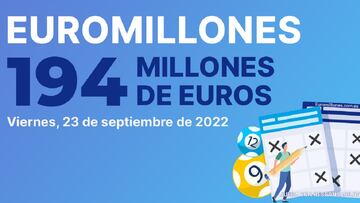 Euromillones: comprobar los resultados del sorteo de hoy, viernes 23 de septiembre