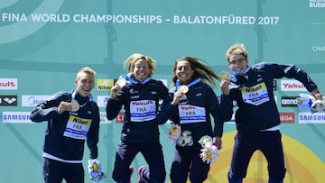 El equipo francés de aguas abiertas.