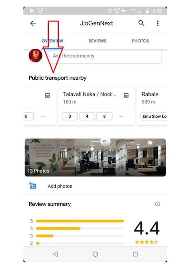 Google Maps te encuentra el transporte público más cercano