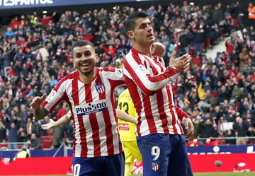 Correa y Morata celebrando el gol 2-1 