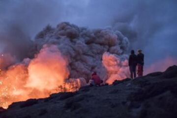 Deslizarse sobre laderas de fuego, una prueba épica