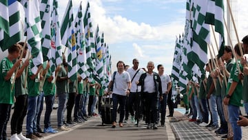 Atl&eacute;tico Nacional arriba a Brasil para el juego de Recopa Sudamericana.