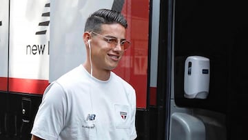 James Rodríguez viaja a Argentina con Sao Paulo.