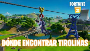 Fortnite Cap&iacute;tulo 2 - Temporada 1 | Desaf&iacute;o de Caos en Ascenso: usa la tirolina en partidas distintas