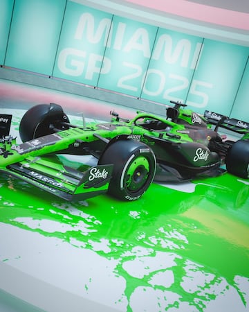 La escuder¨ªa suiza apuesta por un dise?o de manchas de pintura para los monoplazas de sus pilotos Nico H¨¹lkenberg y Gabriel Bortoleto.