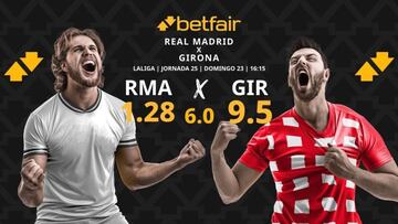 Real Madrid CF vs. Girona FC: horario, dónde ver, pronósticos y clasificación