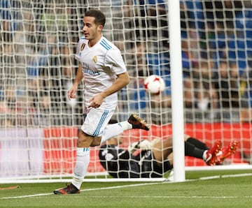 1-0. Lucas Vázquez marcó el primer gol.
