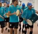 ¡Imperdible! La musical llegada de la Selección de Brasil