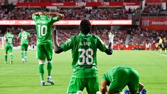 Assane Diao celebra su gol ante el Granada.