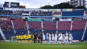 Protocolo during the 2st round match between America and Queretaro as part of the Liga BBVA MX, Torneo Apertura 2024, at Ciudad de los Deportes Stadium on July 12, 2024 in Mexico City, Mexico.
