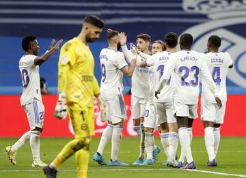 2-0. Vinicius celebra el segundo gol.