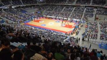 El Palacio de Deportes durante el Real Madrid-Fuenlabrada de la pasada temporada.