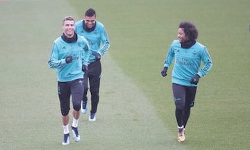 Cristiano Ronaldo, Casemiro y Marcelo. 