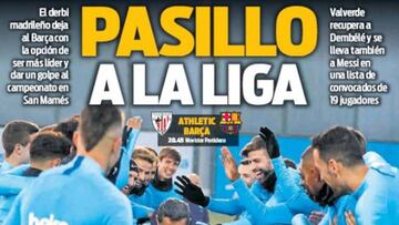 San Mamés y el VAR, estrellas de las portadas de Barcelona