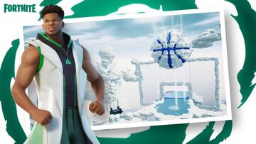 Arte oficial del mapa de Creativo de Giannis Antetokounmpo en Fortnite