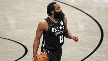 James Harden, durante el partido de la NBA que ha enfrentado a Brooklyn Nets y Los Angeles Clippers.