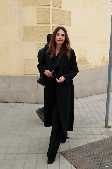 Mariló Montero asiste a la capilla ardiente por Fernando Ónega situada en la Casa de Galicia de Madrid.