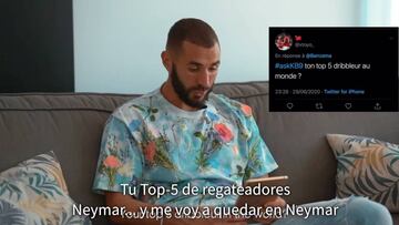 Preguntan a Benzema por su Top-5 de regateadores y se queda sólo con uno