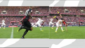 La roja directa a Meré: el rival dio una vuelta de campana tras su escalofriante entrada