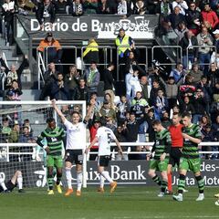 El Burgos contuvo la tardía reacción del Racing