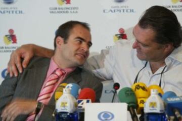 Rueda de prensa De Lalo García junto a Sabonis (2006)