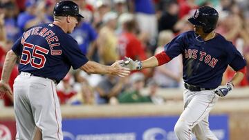 La épica remontada de cuatro carreras en la novena entrada estuvo marcada por el home run de Mookie Betts contra los Rangers.