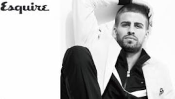<strong>MODELO.</strong> Piqué ha posado como modelo para la revista Esquire.