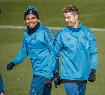 Cristiano Ronaldo y Casemiro. 